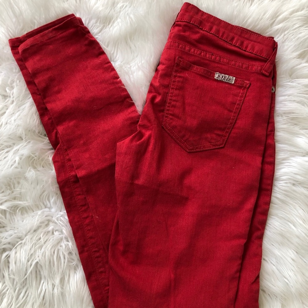 NWOT Red skinny jeans